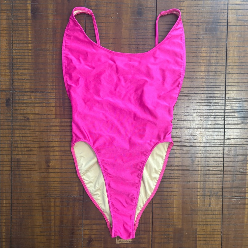 Vibrant Pink One Piece Swimsuit